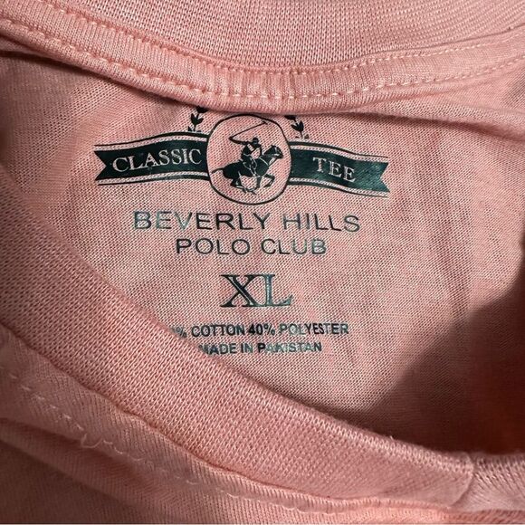 Beverly Hills Polo Club Pink Short Sleeve Classic Tee - Picture 2 of 7